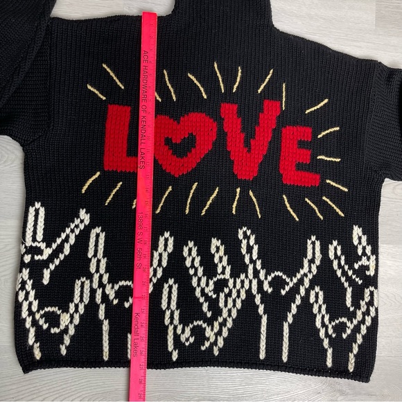 Vintage DOLCE & GABBANA Heavy Wool Knit Oversized pullover Funnel Neck Sweater - Picture 10 of 10